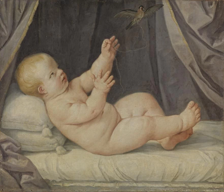 34-Bambino che gioca-Bavarian State Painting Collections 